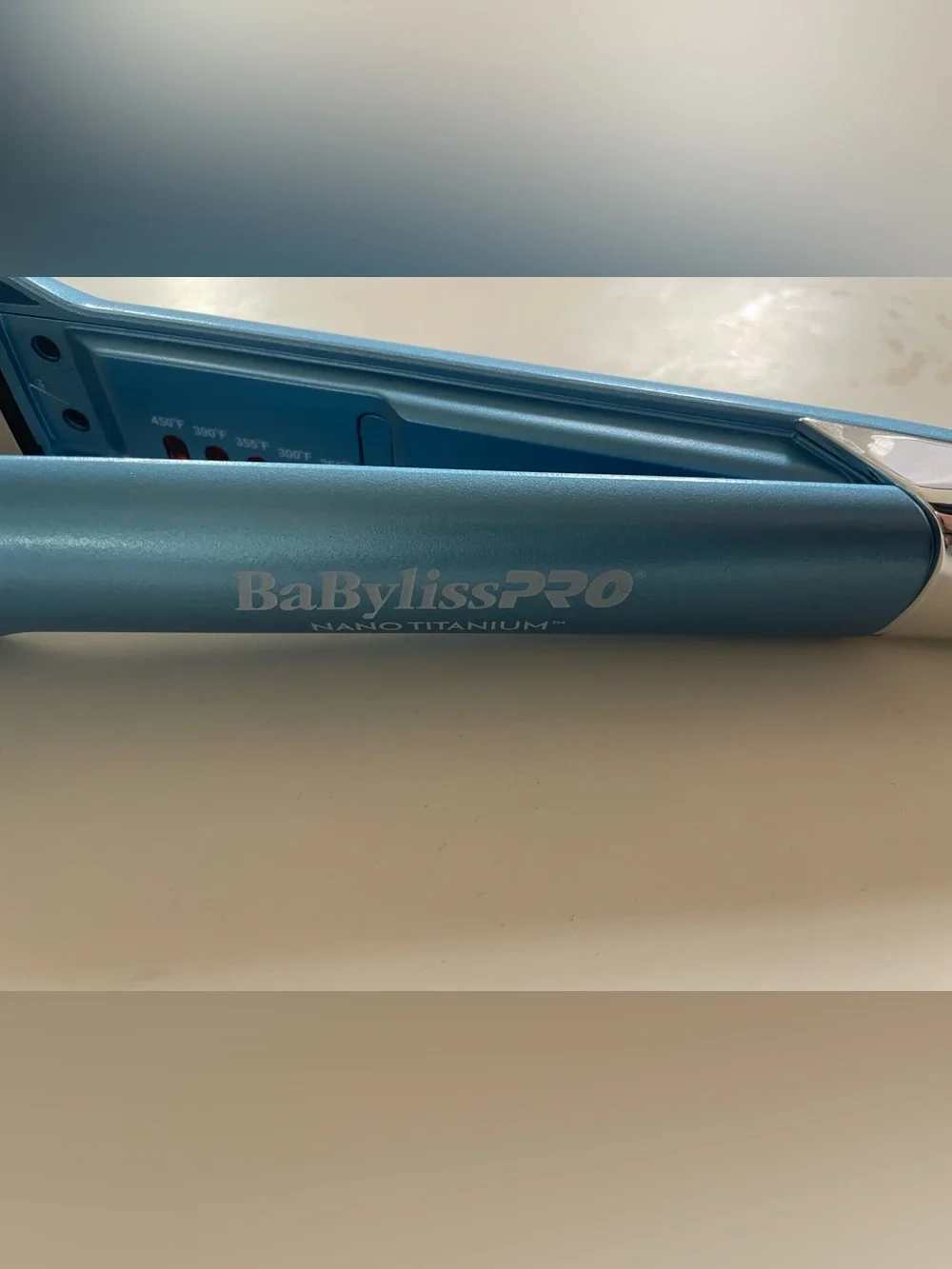 BaBylissPRO Nano Titanium Blue Flat Iron 1 1/2